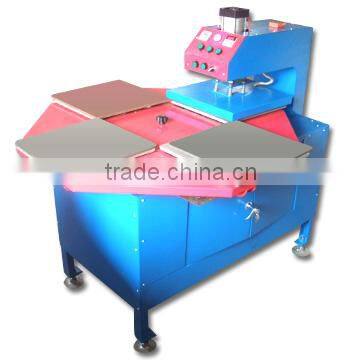 Rotary pneumatic heat press machine