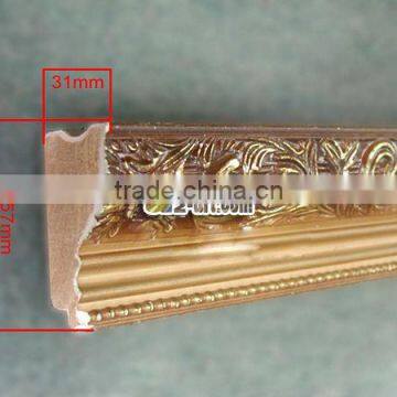 Modern painting golden carve frame