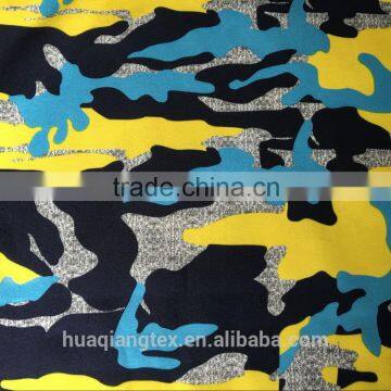 wujiang camouflage print fake wool fabric for children