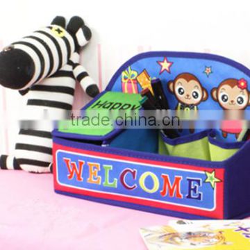 High quality Nov-woven fabric Cartoon storage bins for Kids