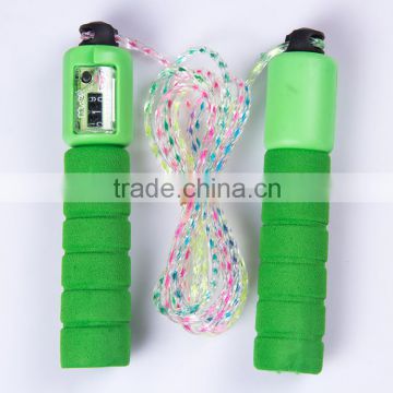 Sponge handle count jumping rope /rope