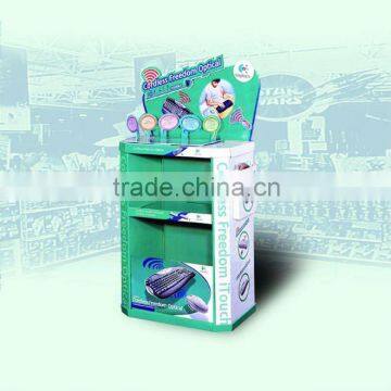2 layers and sample floor display stand for books