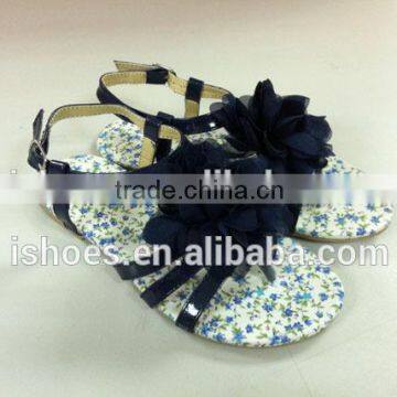 Flower Decorative Latest Ladies Flat Sandals photo-6