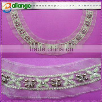 wholesale new fashion bridal crystal beaded necklace motif for garments