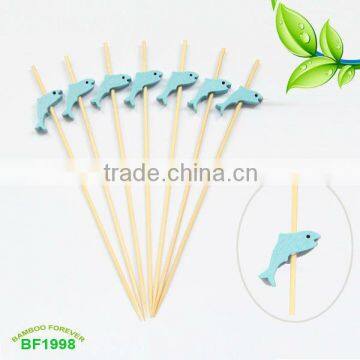 12cm Dolphin bamboo picks