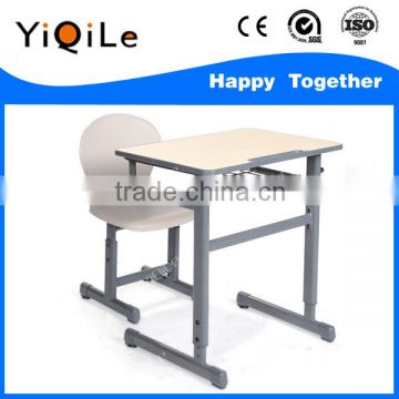 Best seling particle board adjustable Adult school furniture desk