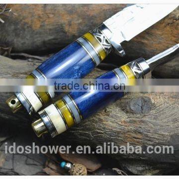 Sharp Blade Engraved Hunting Knife Camping Knife