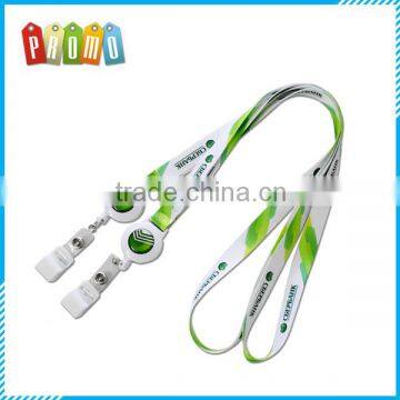 High Quality ID Card Holder Lanyard with Badge Reel