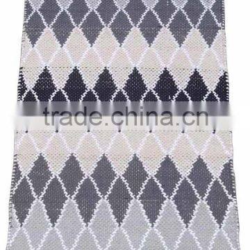 Zig Zag design flat weave cotton rugs