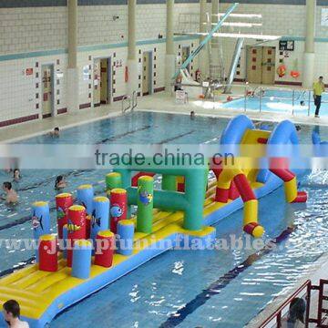 cheap Floating obstacle course Inflatable challenge aqua games