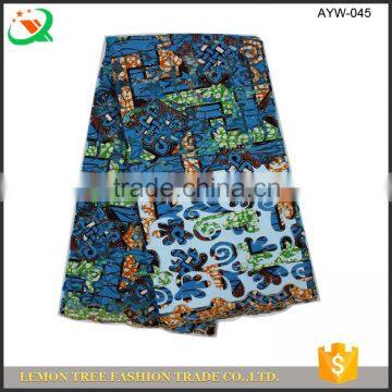 African prints wax french lace dress lace fabric with stones