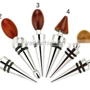Heavy Duty Zinc Alloy Material Crystal Wine Stopper Wine Bottle Stopper photo-3
