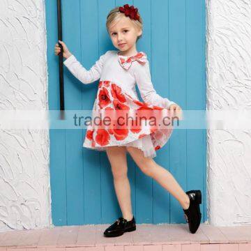 Cotton Baby Girl Casual Dress Princess Dress 2016 European Style Girl Dress
