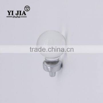 1 1/9 inch zinc alloy base clear chrome plated crystal knob