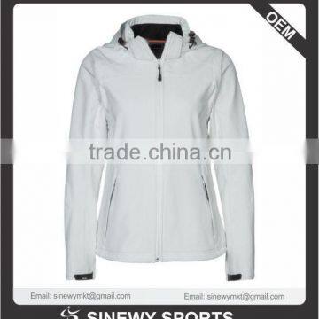 Men Jacket Outdoor Sportswear Softshell Jacket for Men white