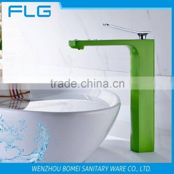 FLG100324 Cold&Hot Water Single Green Painting Handle Basin Faucet