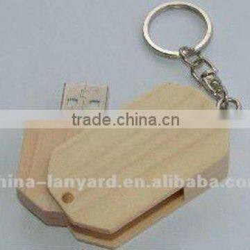 Wooden Swivel USB flash drive