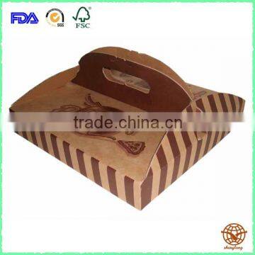 Fashionable Custom Printed Kraft Paper Pizza Box