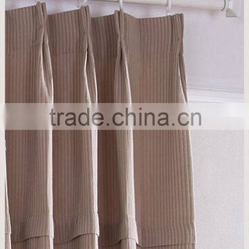 Metallic Vinyl Fringe Curtains Material ,Jacquard Pattern Metallic Fringe Curtain