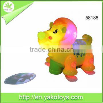 Good selling electric toys lion bring projuction andl light