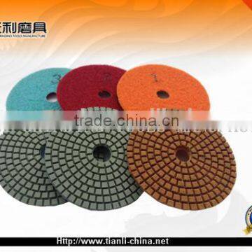 diamond polishing pad with 3 steps polishing