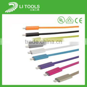 Wholesale USB cable LEDlight chaging/new white micro usb/Colorful mini bracelet usb cable