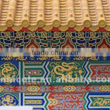 Decorative tiles traditional Chinese roof