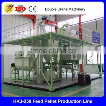 Simple operated chicken feed pellet granule making machine line