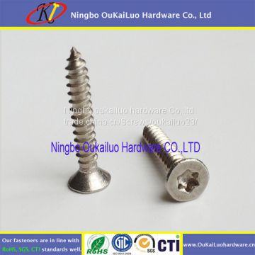 Nickel Plated Countersunk Head Torx Self Tapping Screws