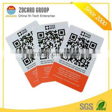 Printied Plastic NFC Business Cards with QR Code