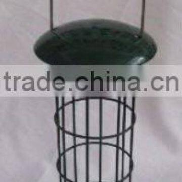 plastic and steel bird feeder