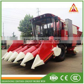 tractor mounted corn harvester