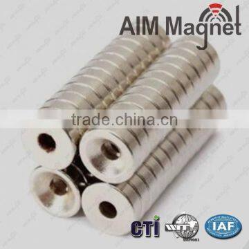 Super Strong Ring Loop Countersunk Magnet 30x10mm Hole 6mm photo-2