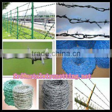 Two Strands Twisted Barbed Wire Fence