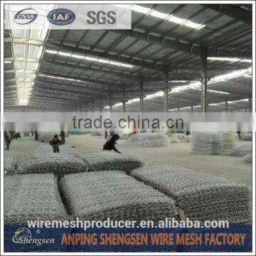 pvc coated galvanized gabion box/gabion wire mesh