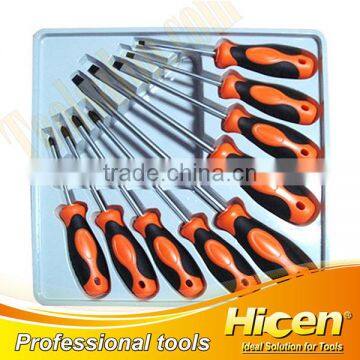 9Pcs Bi-color Handle Screwdriver Set