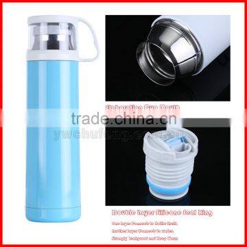 350ml/500ml Stainless Steel Vacuum Cup Transparent Lid 1314 Lovers Creative Bottles OEM Welcome photo-6