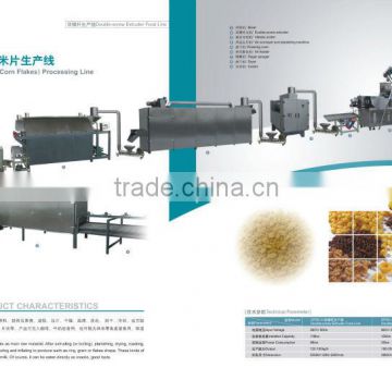 Good grade and CE certificate Corn flakes production line, breakfast cereals extrusion line