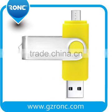 Swivel flash drive OTG 2 in 1 USB Pen Dirve 16gb