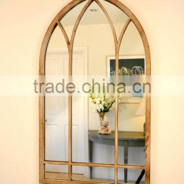 Decorative Metal Framed Stick On Wall Mirror