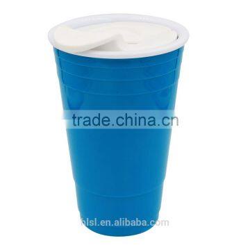 Disposable Colorful Plastic Coffee Cups With Lid, High Quality Cold Drink Cups With Lid photo-5