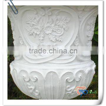 Fiberglass Popular Hot One White Classical Garden Flower Pot Molds photo-5