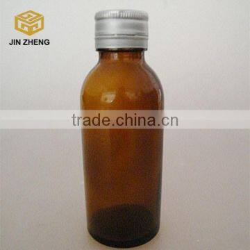 100ml Amber Glass Bottles Essential Oil Bottles for Oil With Silver Aluminum Cap photo-2