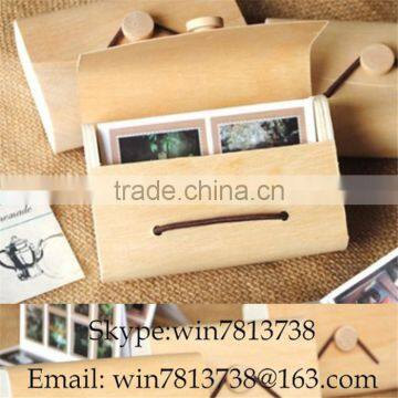 Small Wooden Polaroid Photos Box Handmade For Cards and Photos Storage box Moistureproof Manual Gift Name Card Box