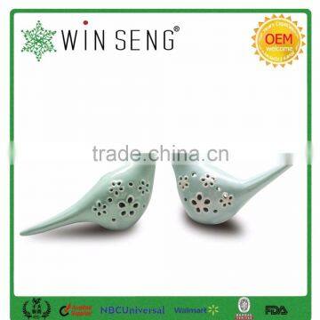 Creative Home Decoration White Porcelain Craft in Bird Shape photo-2