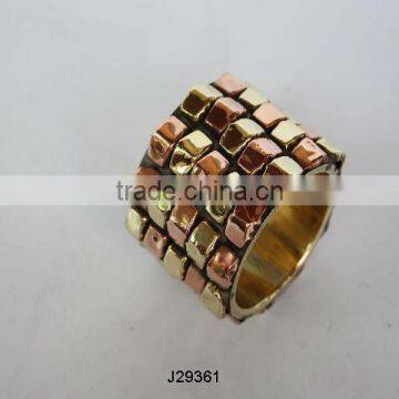 Brass and copper Napkin Ring in Polished finish