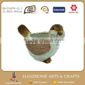 12 Inch Garden Ornament Fiberglass Bird Animal Statues Life Size photo-3