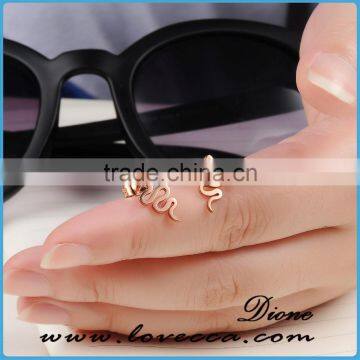 Latest Design Fashion Stainless Steel Snake Animal Stud Earring for Women Girls photo-4
