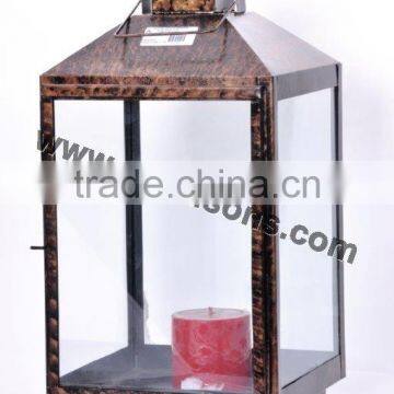 Christmas Decor Pillar Hanging Metal Candle Lantern photo-2