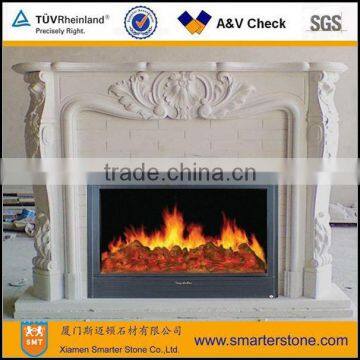 Carved Marble Stone Mantel